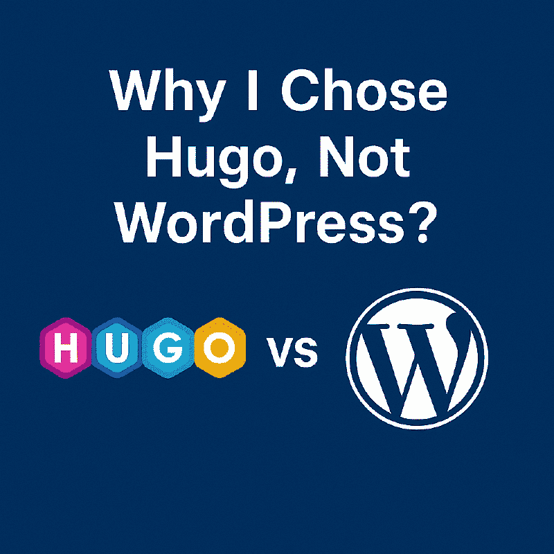 Featured image of post 为什么我选 Hugo，而不是 WordPress？