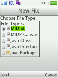J2ME SDK Mobile 2